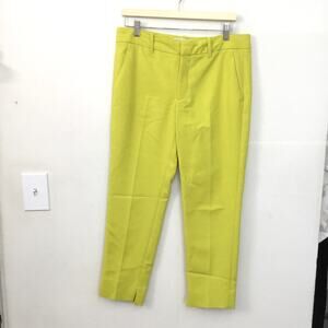 Zara Women’s Yellow Neon Ankle Skinny Chinos Pants Sz 8